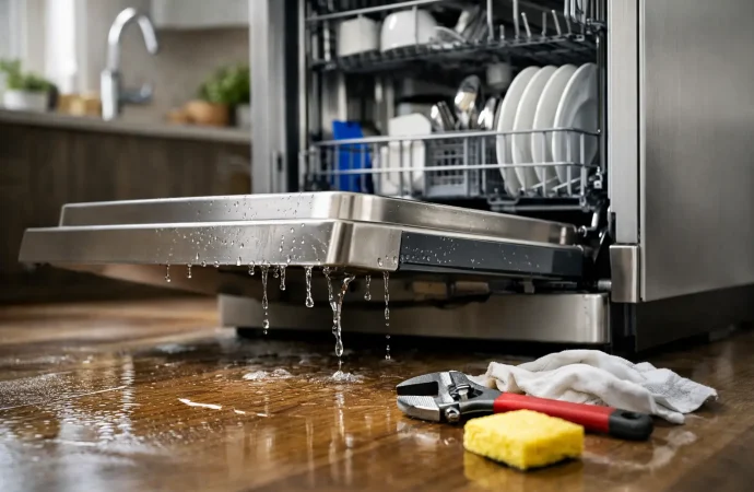 Why Is My Dishwasher Leaking? Causes and Fixes