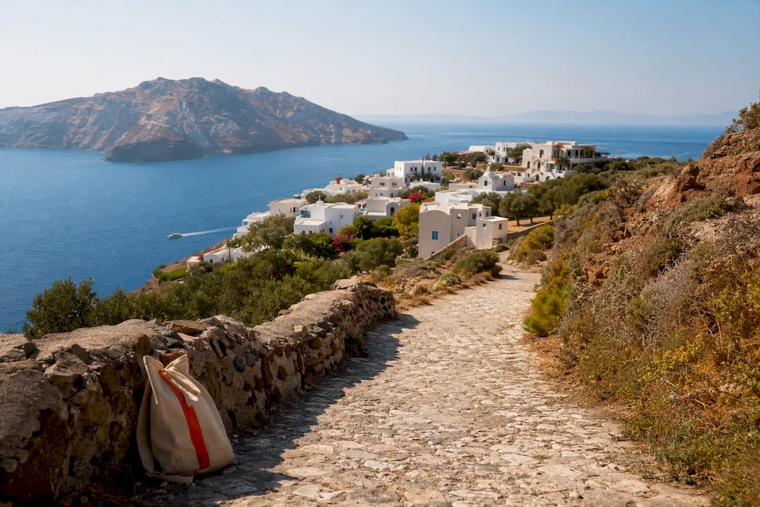 10 Offbeat Destinations That Offer Authentic, Sustainable Travel 2026 Lizard's Lunch Aegean island path overlooking neighboring island