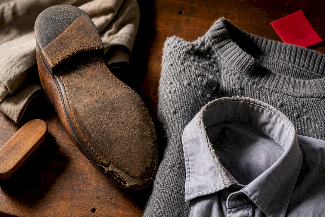 25 Piece Capsule Wardrobe for Canadian Men: 6–12 Month Build Plan 2026 Lizard's Lunch Worn shoe sole and pilled knitwear