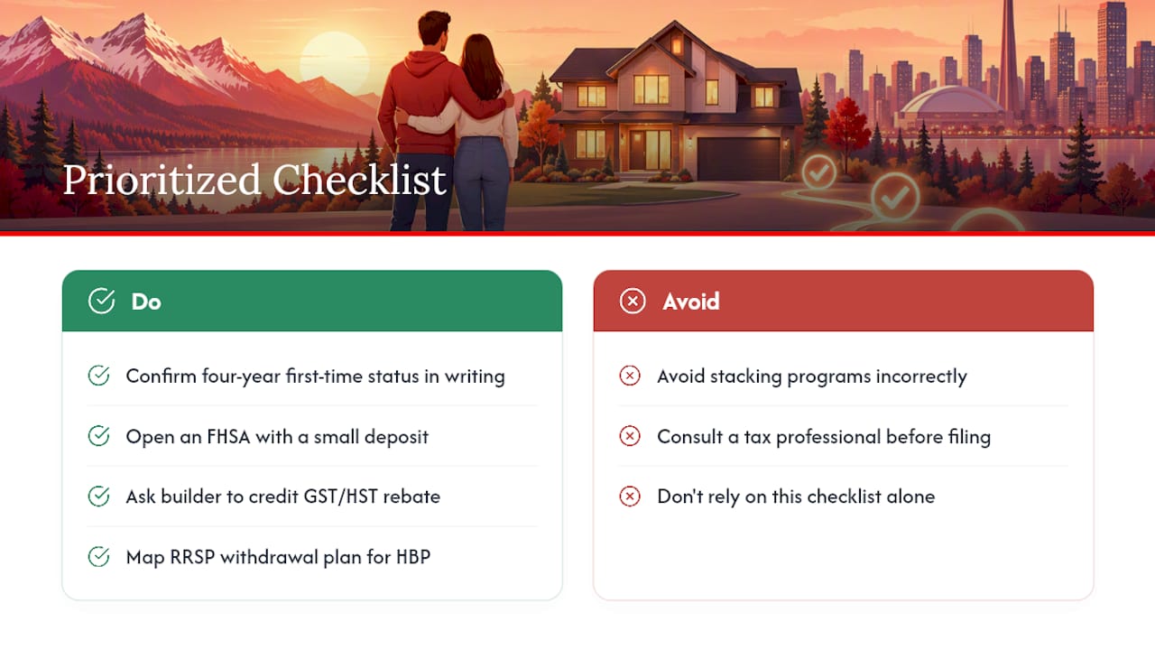 Five-step first-time buyer grant checklist