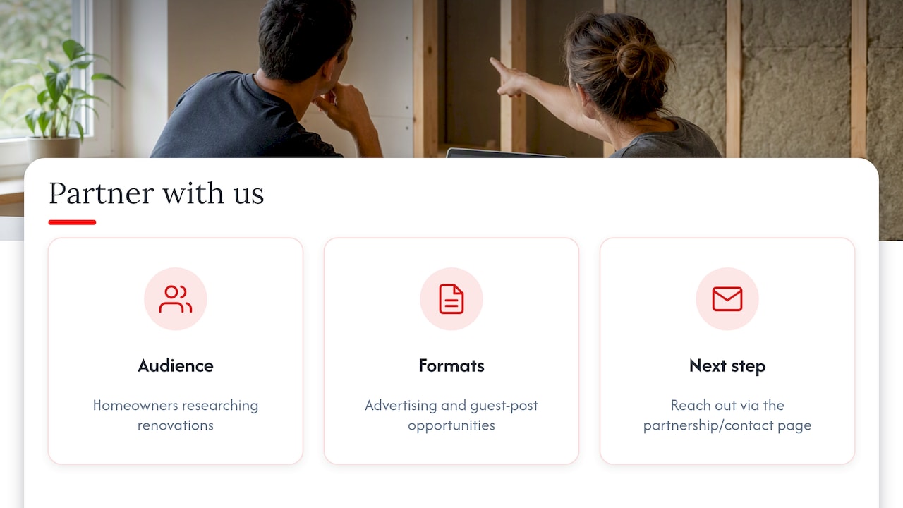 Quiet a Room This Weekend: Soundproofing for Homeowners and Renters 2026 Lizard's Lunch Partner with us: reach homeowners who are already renovating — overview diagram